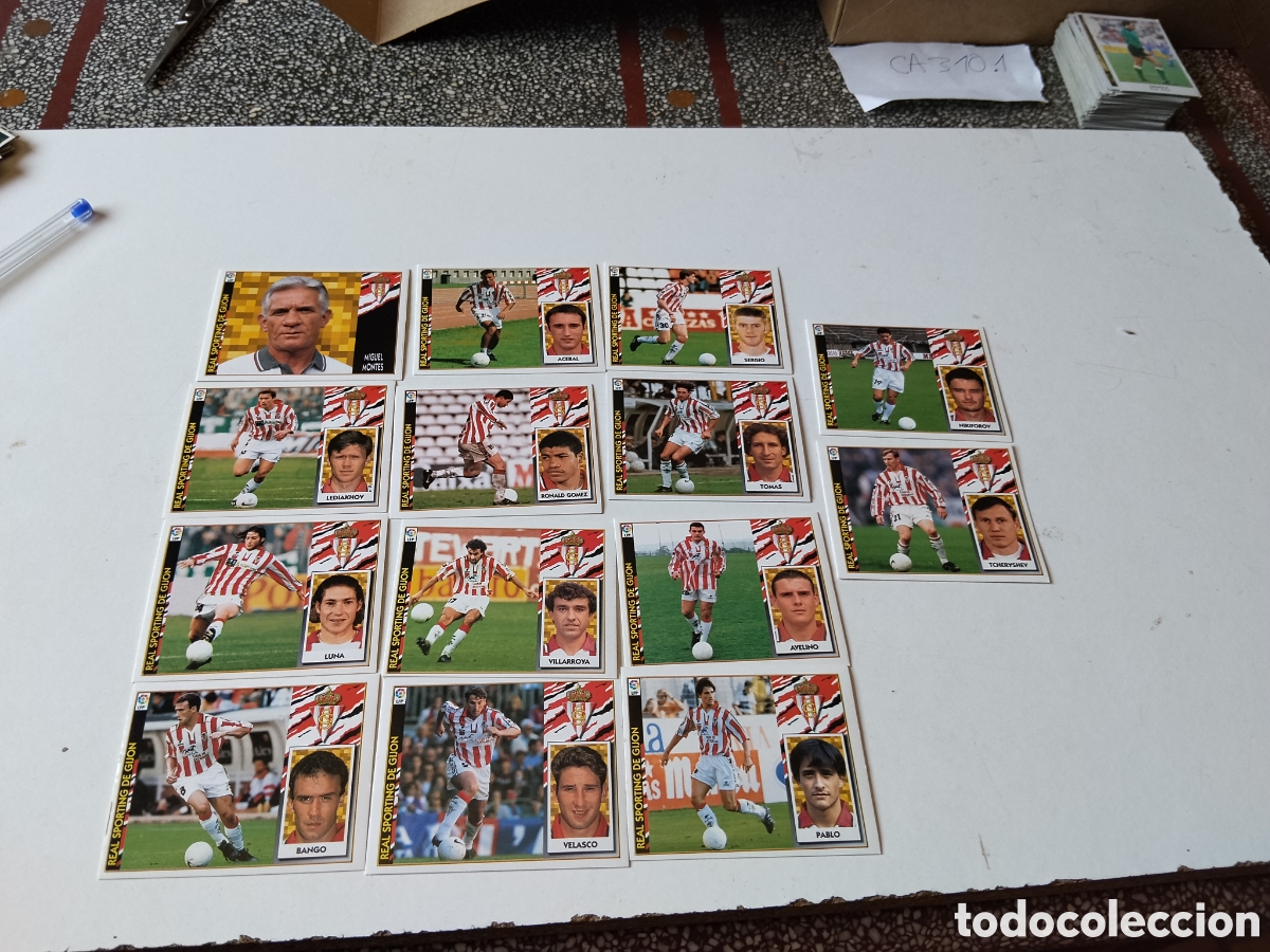 Cartes &agrave; collectionner de Football: 17 Cromos Athletic Club Bilbao 1997-1998 Impecables