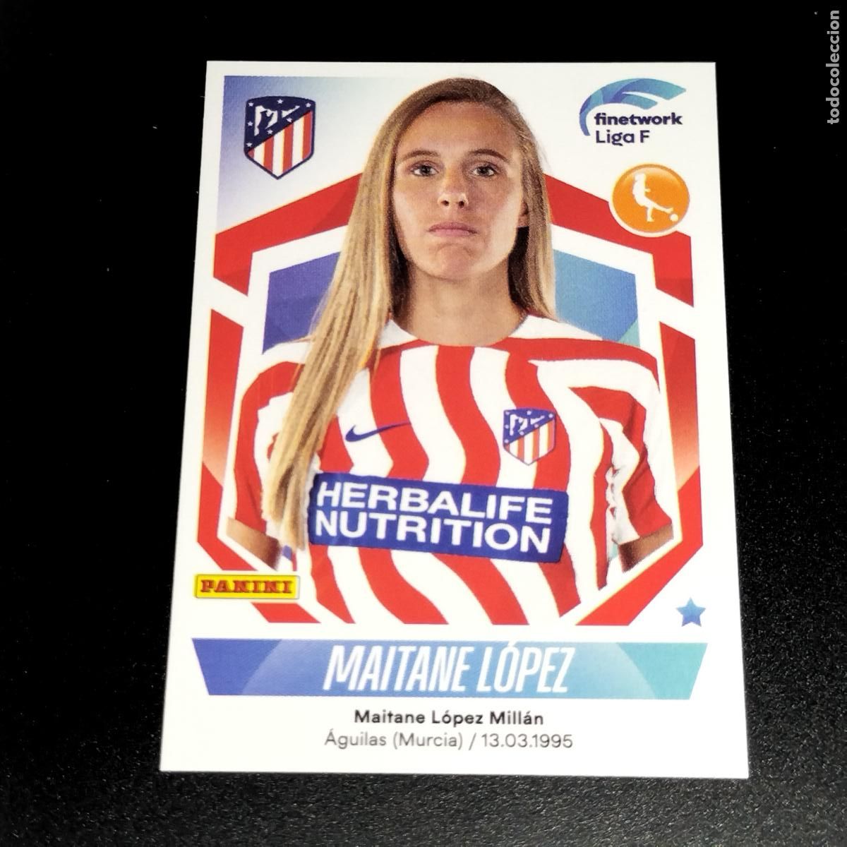 Cromos de f&uacute;tbol: N&ordm; 110 MAITANE LOPEZ AT ATLETICO DE MADRID CROMOS FINETWORK LIGA F FEMENINA PANINI 2022 2023 22 23