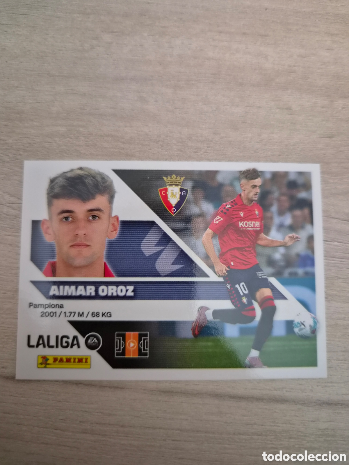 Cromos de f&uacute;tbol: N&deg;15 Osasuna Aimar Oroz Liga Este 26/27