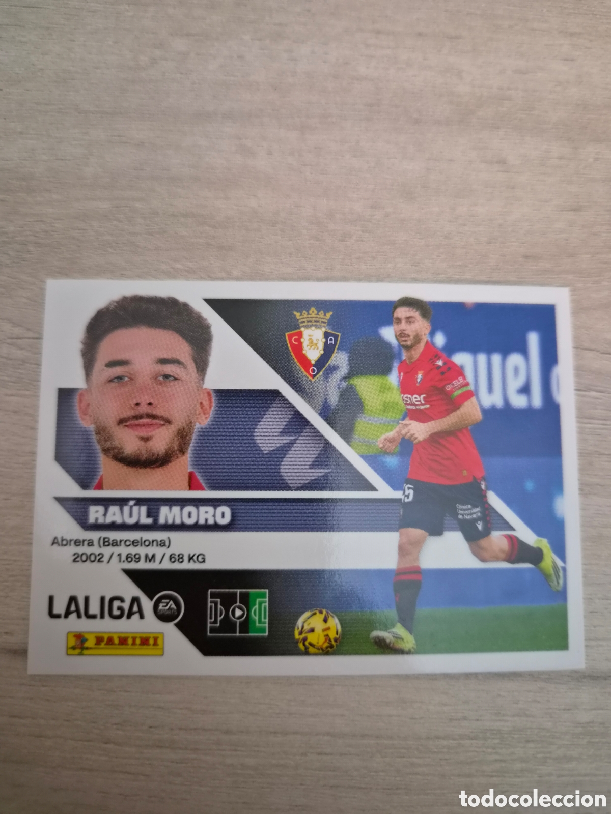 Cromos de f&uacute;tbol: N&deg;17 Osasuna Raul Moro Liga Este 26/27