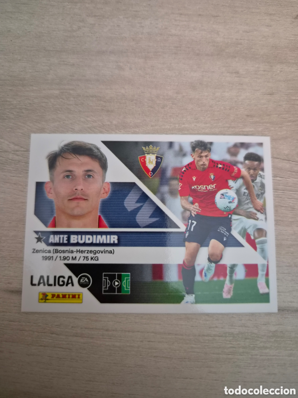 Cromos de f&uacute;tbol: N&deg;20 Osasuna Budimir Liga Este 26/27