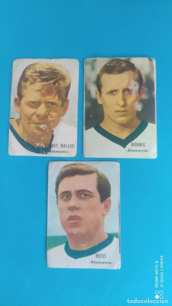 Cromos de f&uacute;tbol: HEISS HALLER HORNING ALEMANIA CAMPEONATO MUNDIAL 1966 INGLATERRA DISGRA FHER , F