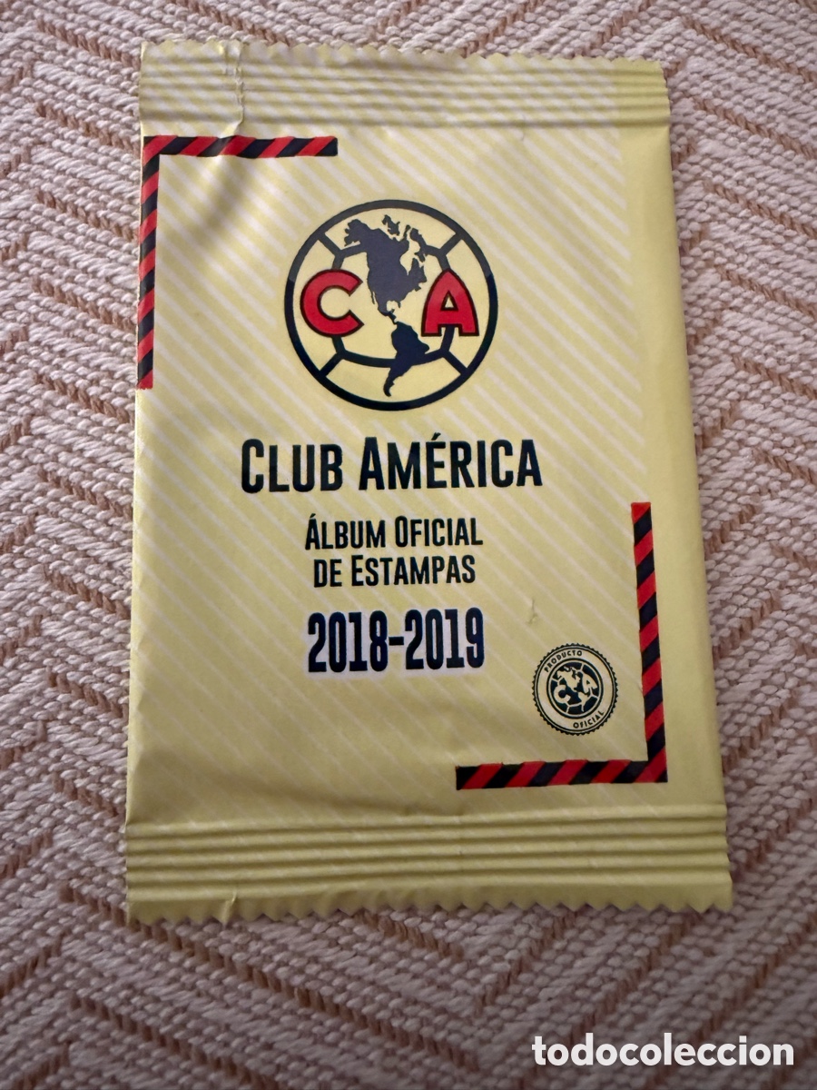 Cromos de f&uacute;tbol: Sobre sin abrir Club Am&eacute;rica Edici&oacute;n de Campeonato 2018-2019