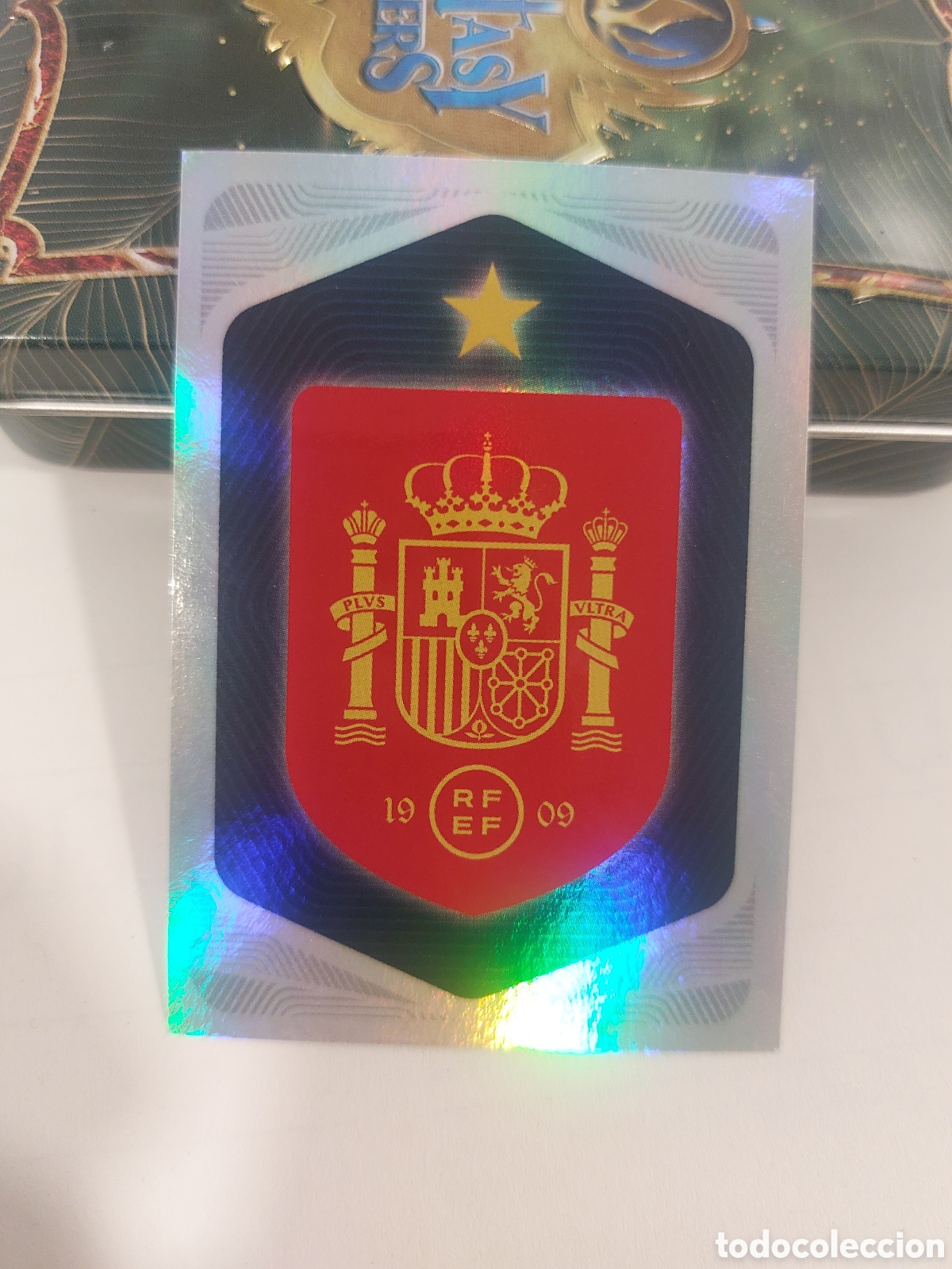 Cromos de f&uacute;tbol: 1 ESCUDO PANINI SELECCION ESPA&Ntilde;OLA ESPA&Ntilde;A SPAIN CARREFOUR 26 2026