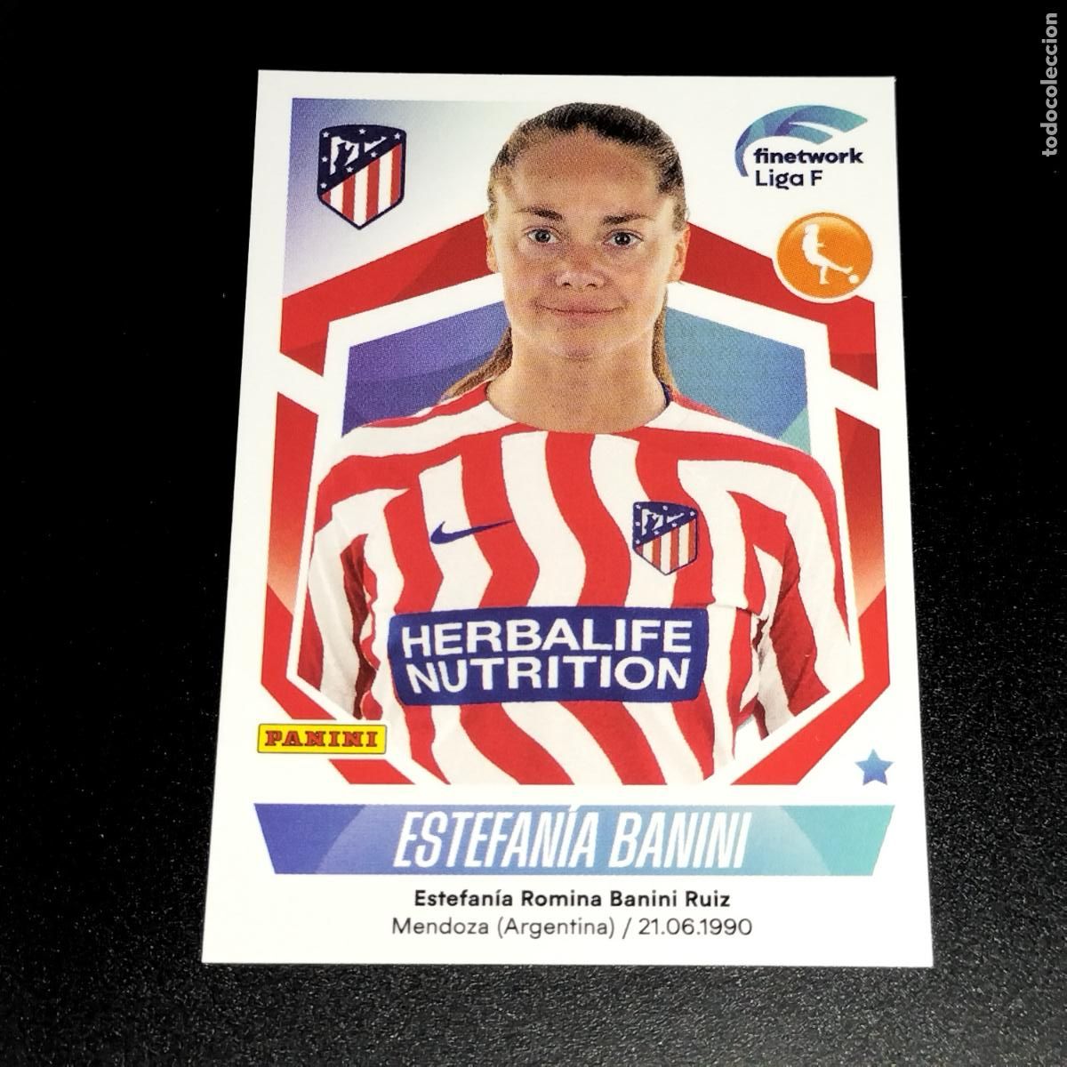 Cromos de f&uacute;tbol: N&ordm; 113 ESTEFANIA BANINI AT ATLETICO MADRID CROMOS FINETWORK LIGA F FEMENINA PANINI 2022 2023 22 23