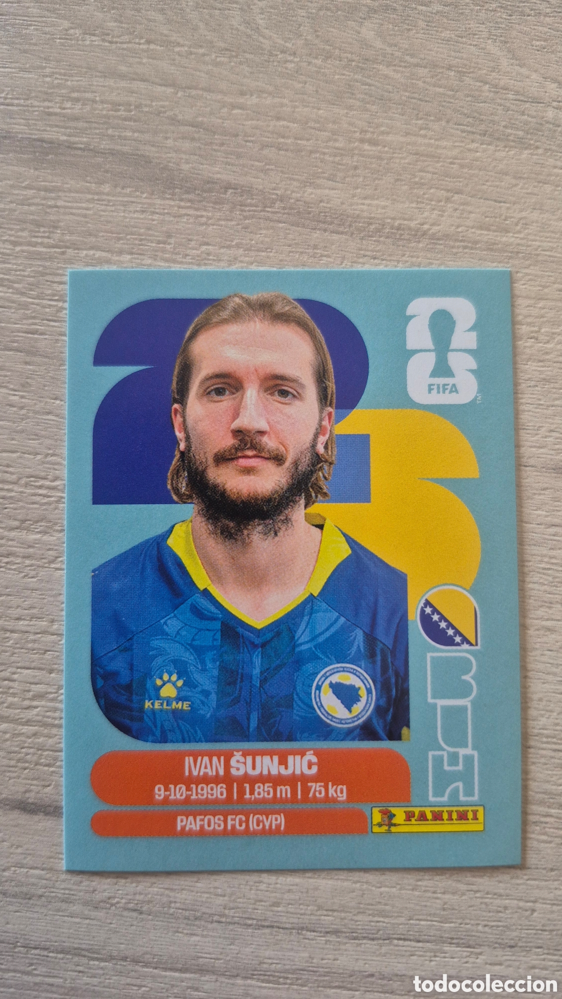 Cromos de f&uacute;tbol: BIH11 &Scaron;unjić FIFA World Cup 2026
