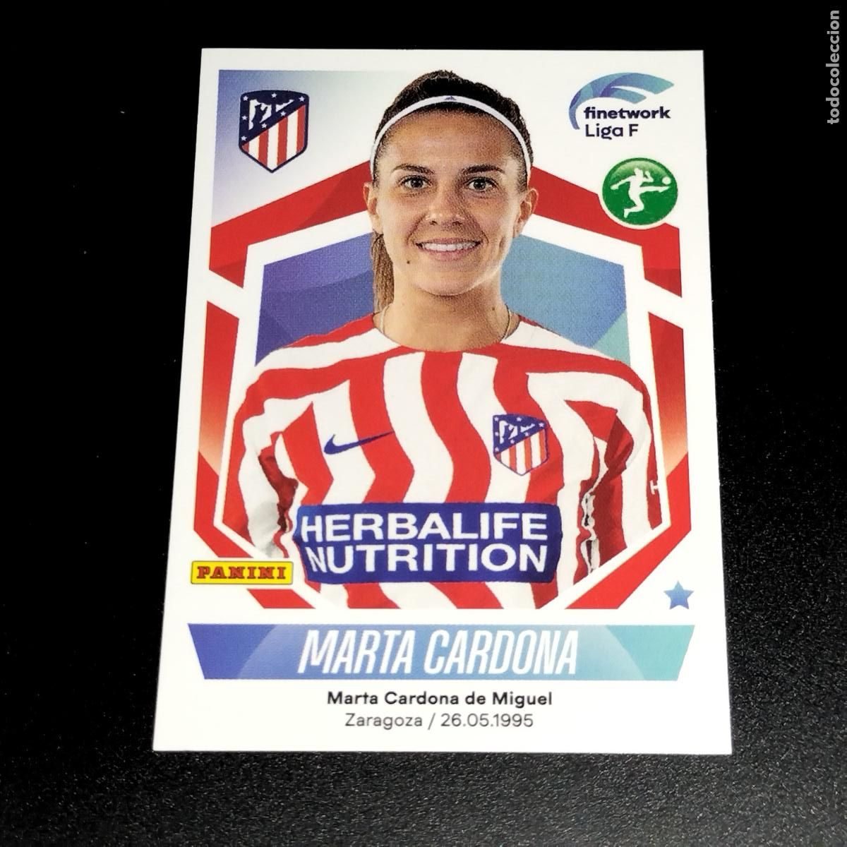 Fu&szlig;ball-Sticker: N&ordm; 117 MARTA CARDONA AT ATLETICO DE MADRID CROMOS FINETWORK LIGA F FEMENINA PANINI 2022 2023 22 23