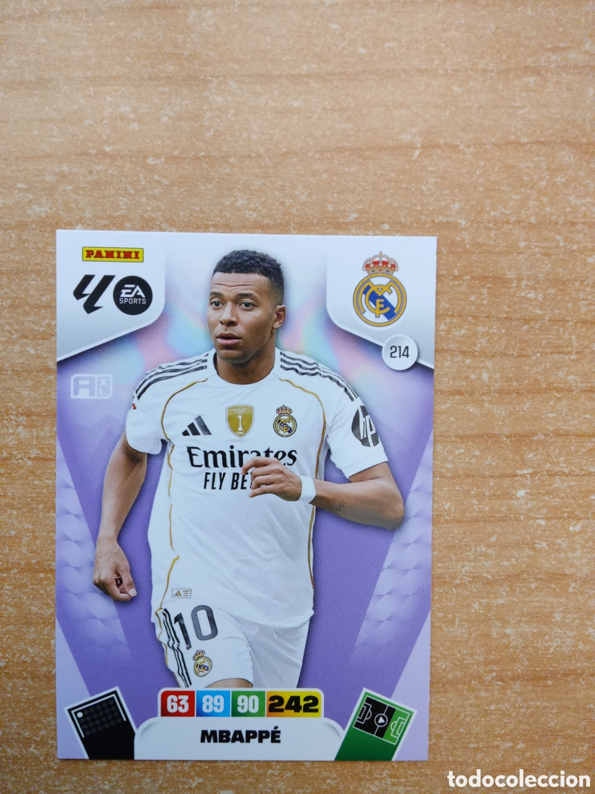 Fu&szlig;ball-Sticker: 214 MBAPPE REAL MADRID ADRENALYN XL LIGA 2025 2026
