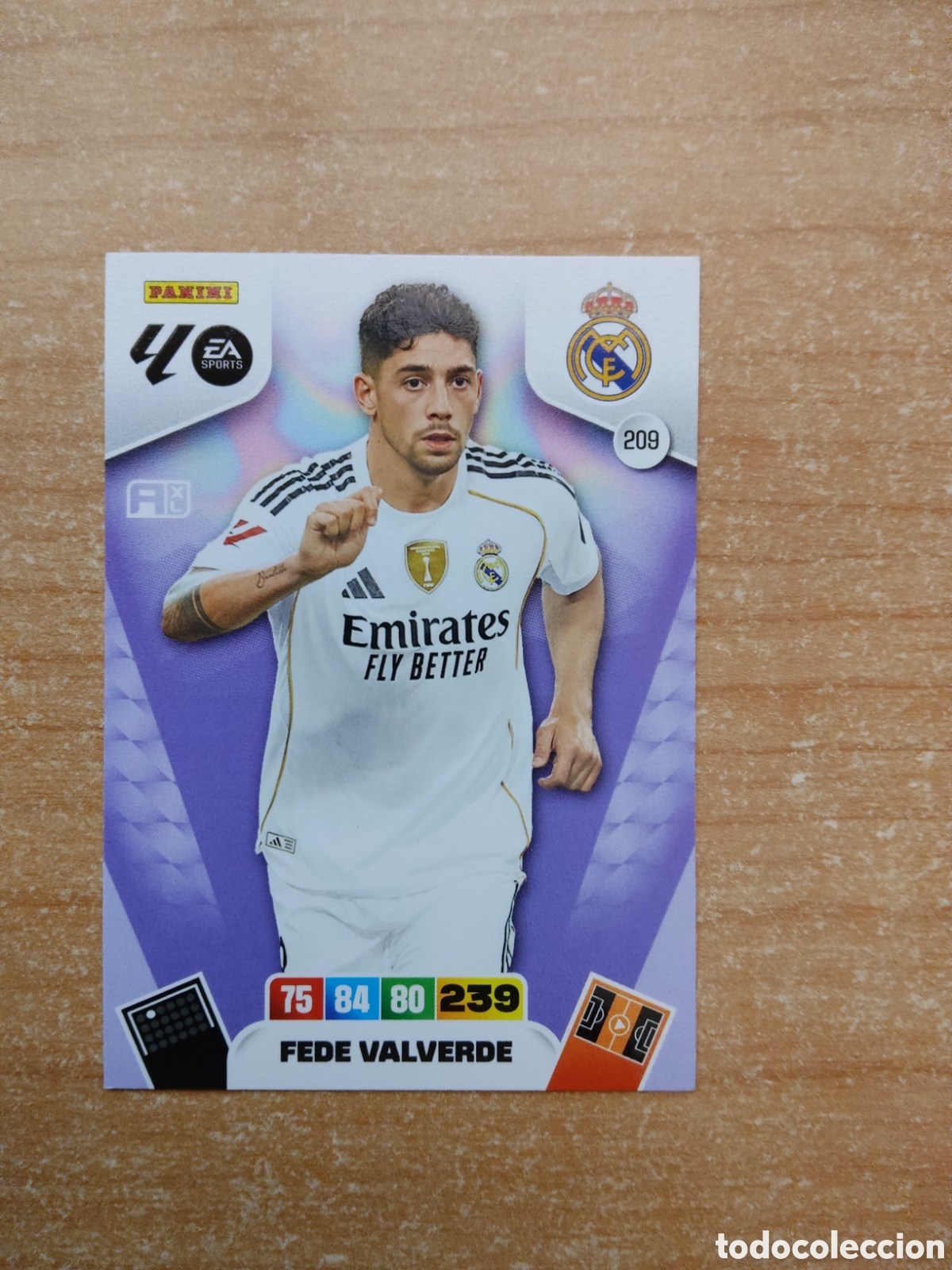 Football Stickers: 209 FEDE VALVERDE REAL MADRID ADRENALYN XL LIGA 2025 2026