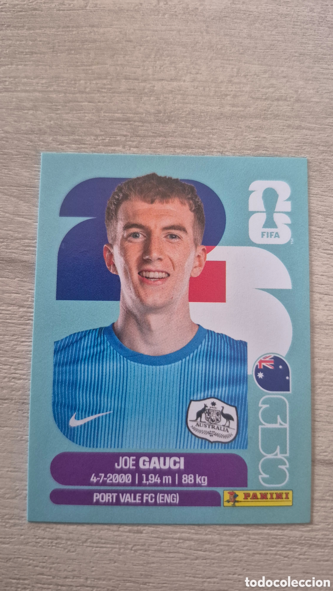 Football Stickers: AUS3 Gauci FIFA World Cup 2026