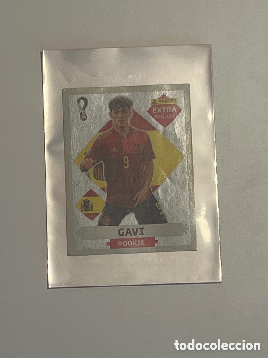 Football Stickers: Gavi Extra Sticker plateado