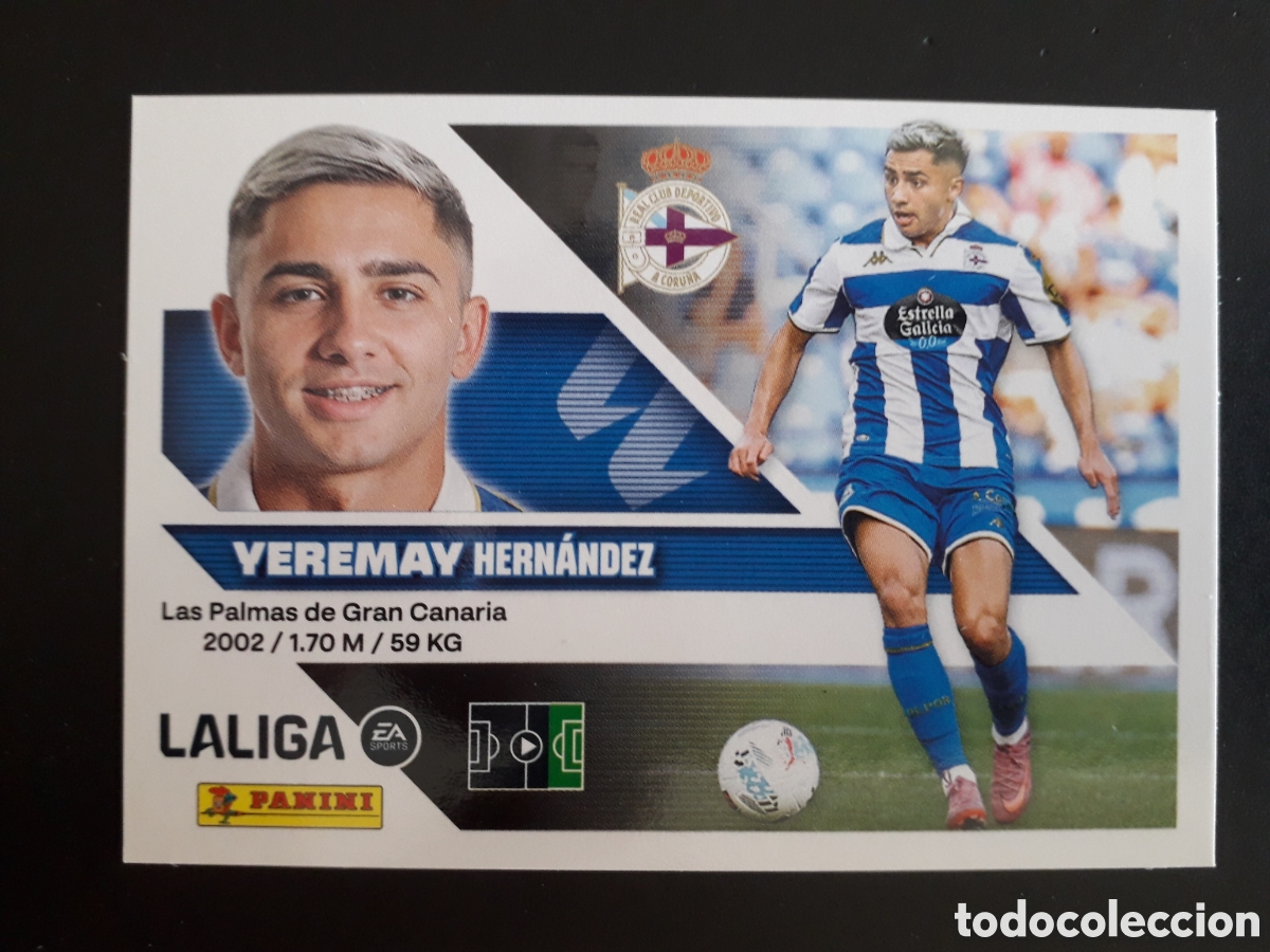Cromos de f&uacute;tbol: YEREMAY DEPORTIVO DE LA CORU&Ntilde;A N&deg; 18 ED ESTE 2026 2027 26 27 SIN PEGAR PEDIDO M&Iacute;NIMO 3&euro;