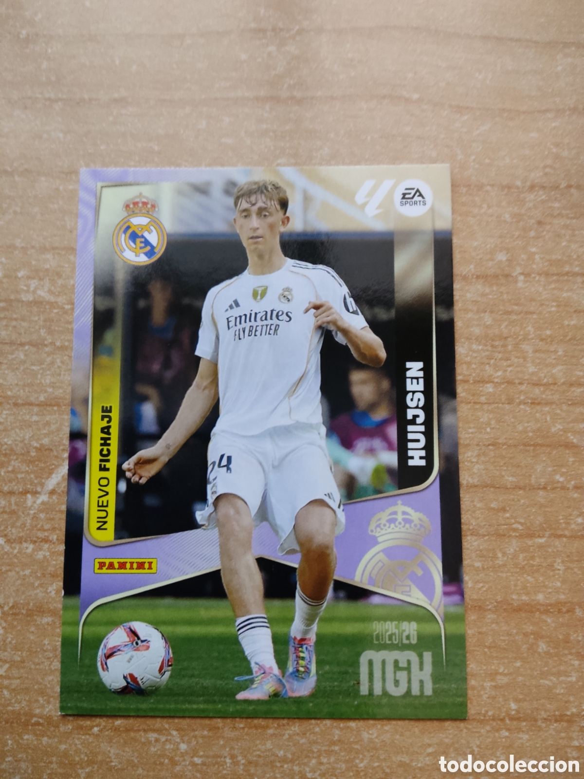 Cromos de f&uacute;tbol: 442 DEAN HUIJSEN NUEVO FICHAJE REAL MADRID MEGACRACKS 2025 2026