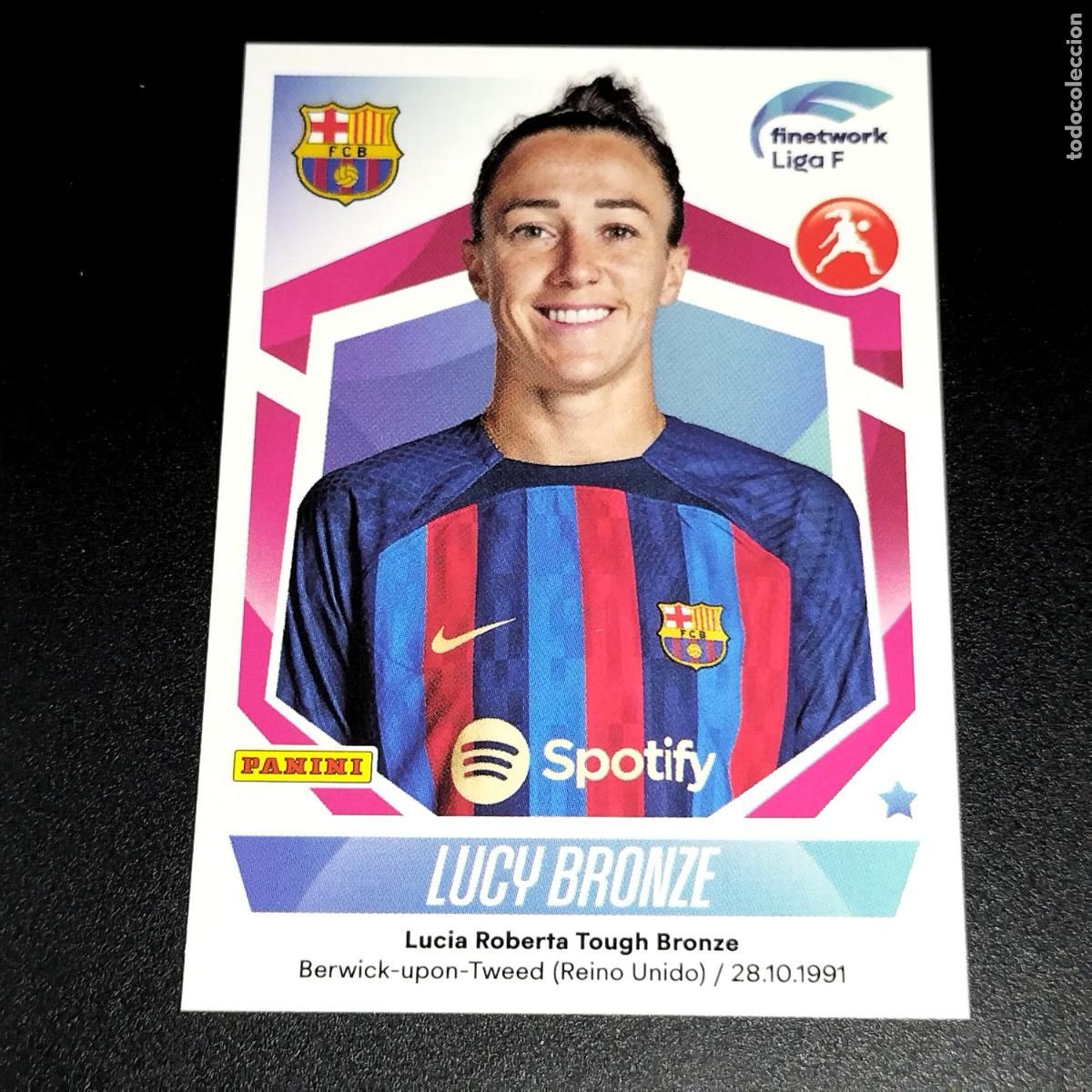 Cromos de f&uacute;tbol: N&ordm; 121 LUCY BRONZE FC BARCELONA CROMOS FINETWORK LIGA F FEMENINA PANINI 2022 2023 22 23