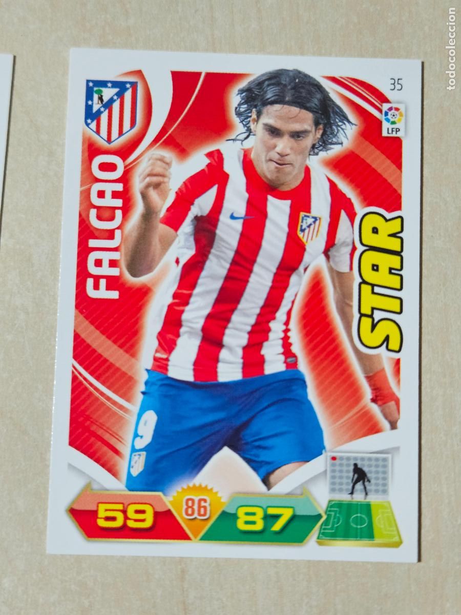 Cromos de f&uacute;tbol: FICHA N&ordm; 35 FALCAO - ADRENALYN 11 12 - PANINI 2011 -12 - CROMO - ATLETICO DE MADRID