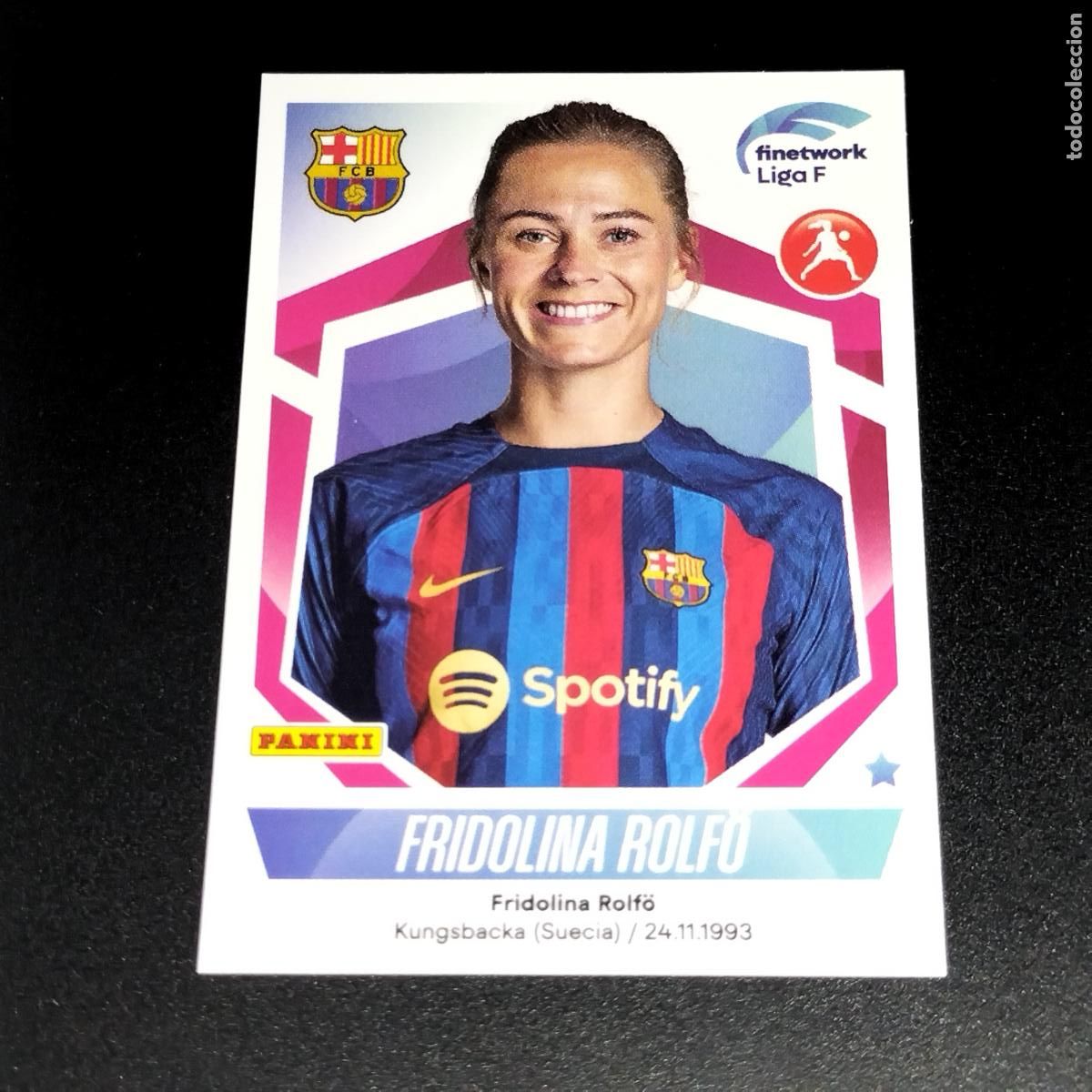 Cromos de f&uacute;tbol: N&ordm; 124 FRIDOLINA ROLFO FC BARCELONA CROMOS FINETWORK LIGA F FEMENINA PANINI 2022 2023 22 23
