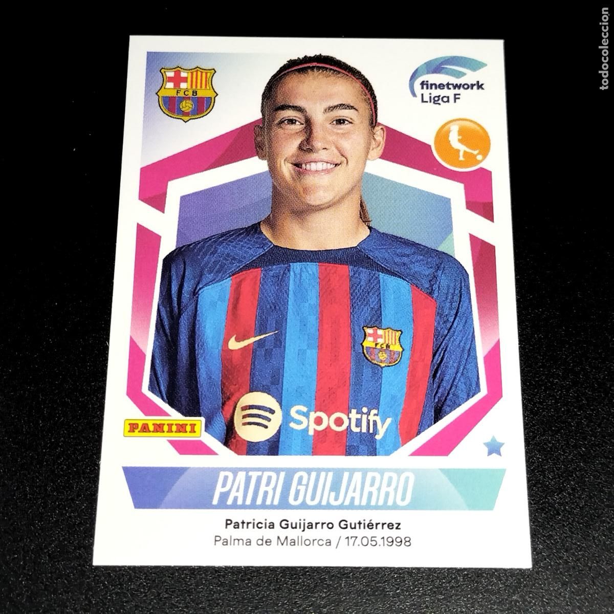 Cromos de Futebol: N&ordm; 126 PATRI GUIJARRO FC BARCELONA CROMOS FINETWORK LIGA F FEMENINA PANINI 2022 2023 22 23