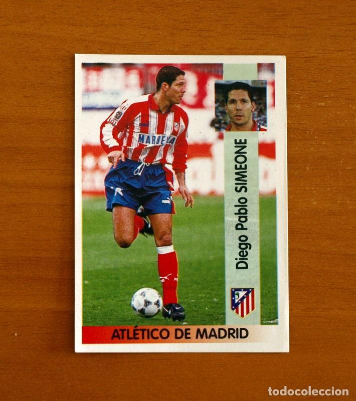 Cromos de Futebol: Atl&eacute;tico Madrid - N&ordm; 9 Simeone - Editorial Panini Liga 1996-1997-96-97 - Nunca Pegado