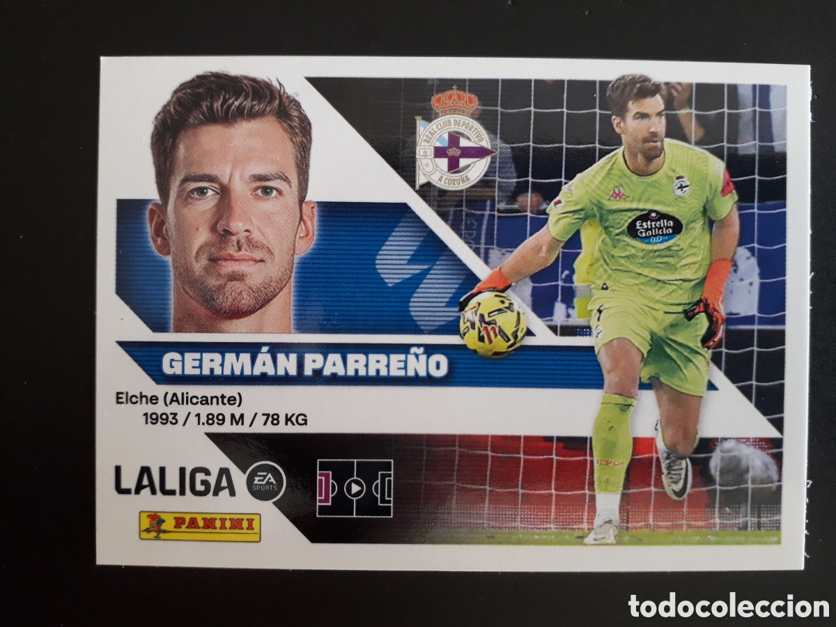 Cromos de Futebol: GERM&Aacute;N PARRE&Ntilde;O DEPORTIVO DE LA CORU&Ntilde;A N&deg; 4 ED ESTE 2026 2027 26 27 SIN PEGAR PEDIDO M&Iacute;NIMO 3&euro;