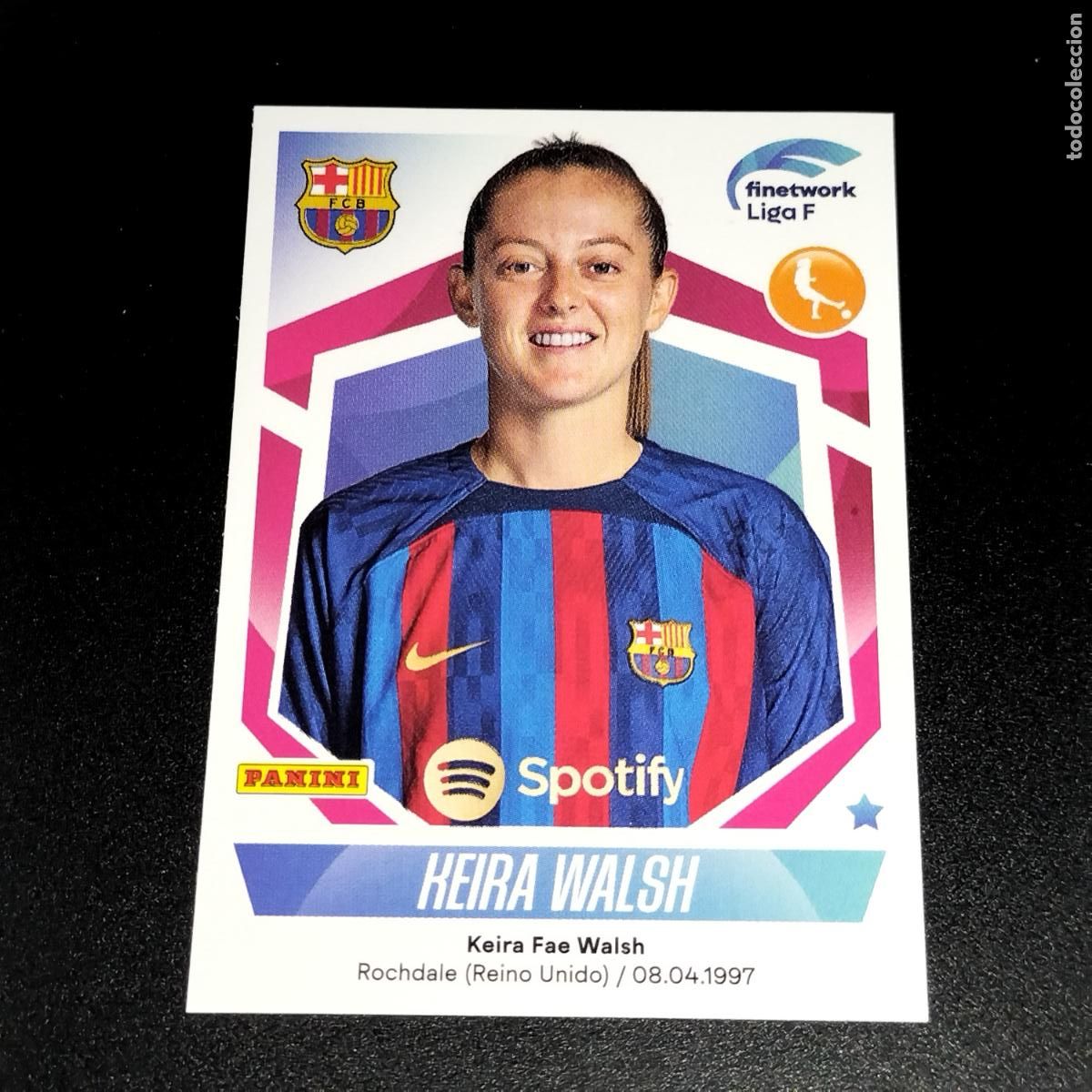 Cromos de f&uacute;tbol: N&ordm; 127 KEIRA WALSH FC BARCELONA CROMOS FINETWORK LIGA F FEMENINA PANINI 2022 2023 22 23