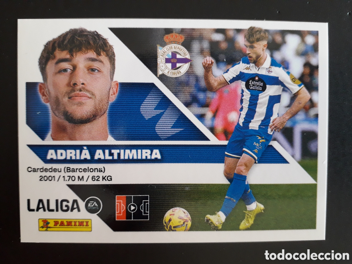 Cromos de f&uacute;tbol: ADRI&Agrave; ALTAMIRA DEPORTIVO DE LA CORU&Ntilde;A N&deg; 5 ED ESTE 2026 2027 26 27 SIN PEGAR PEDIDO M&Iacute;NIMO 3&euro;