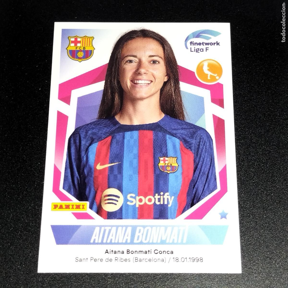 Cromos de f&uacute;tbol: N&ordm; 128 AITANA BONMATI FC BARCELONA CROMOS FINETWORK LIGA F FEMENINA PANINI 2022 2023 22 23