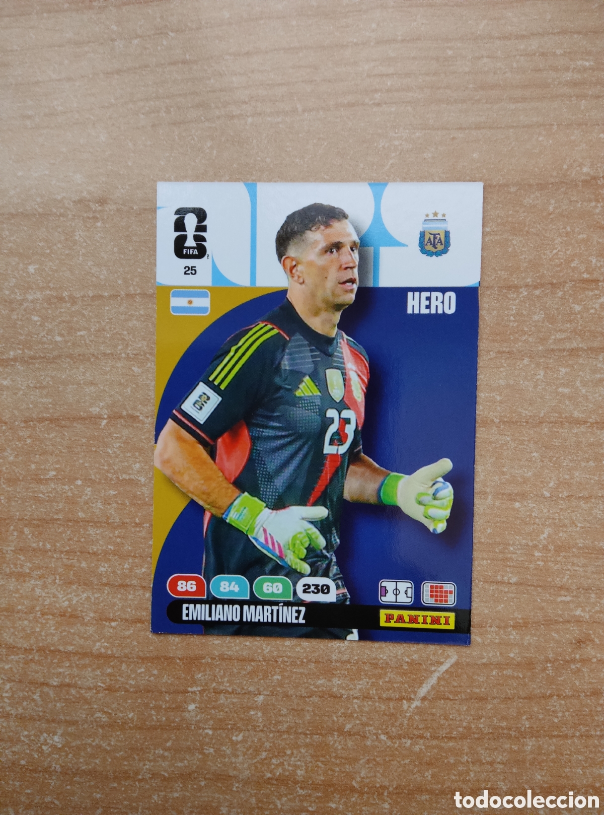 Cromos de f&uacute;tbol: 25 EMILIANO MARTINEZ ARGENTINA ADRENALYN XL MUNDIAL 2026