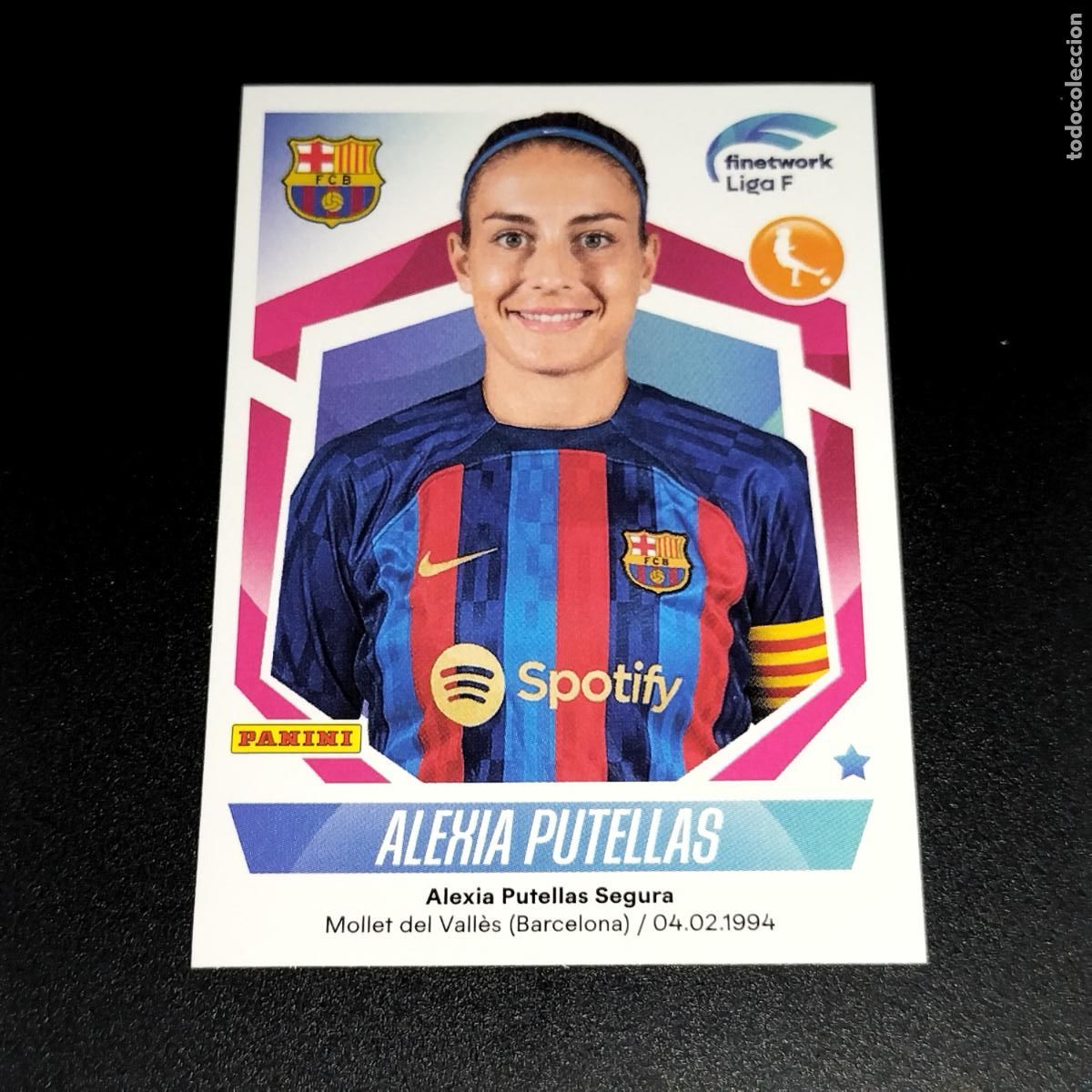 Cromos de f&uacute;tbol: N&ordm; 129 ALEXIA PUTELLAS FC BARCELONA CROMOS FINETWORK LIGA F FEMENINA PANINI 2022 2023 22 23