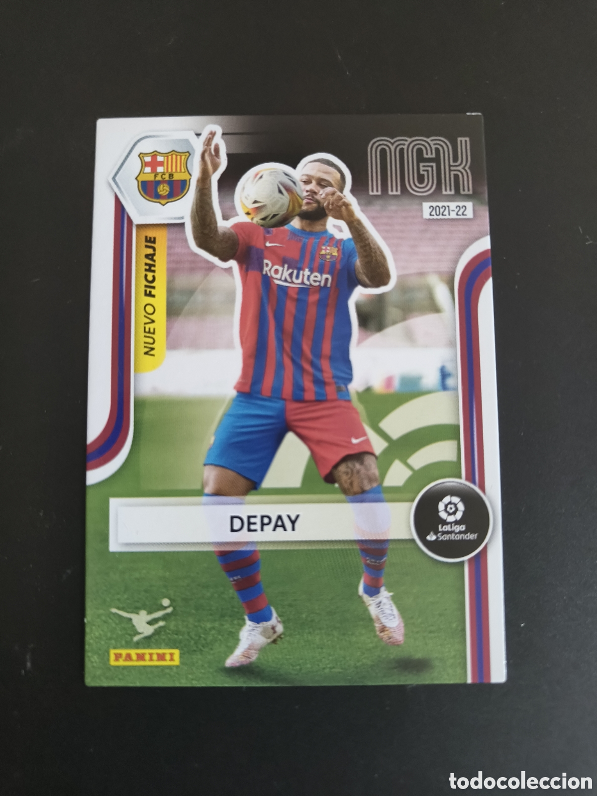 Cromos de f&uacute;tbol: Megacracks 2021/22 442 Depay Barcelona Nuevo Fichaje
