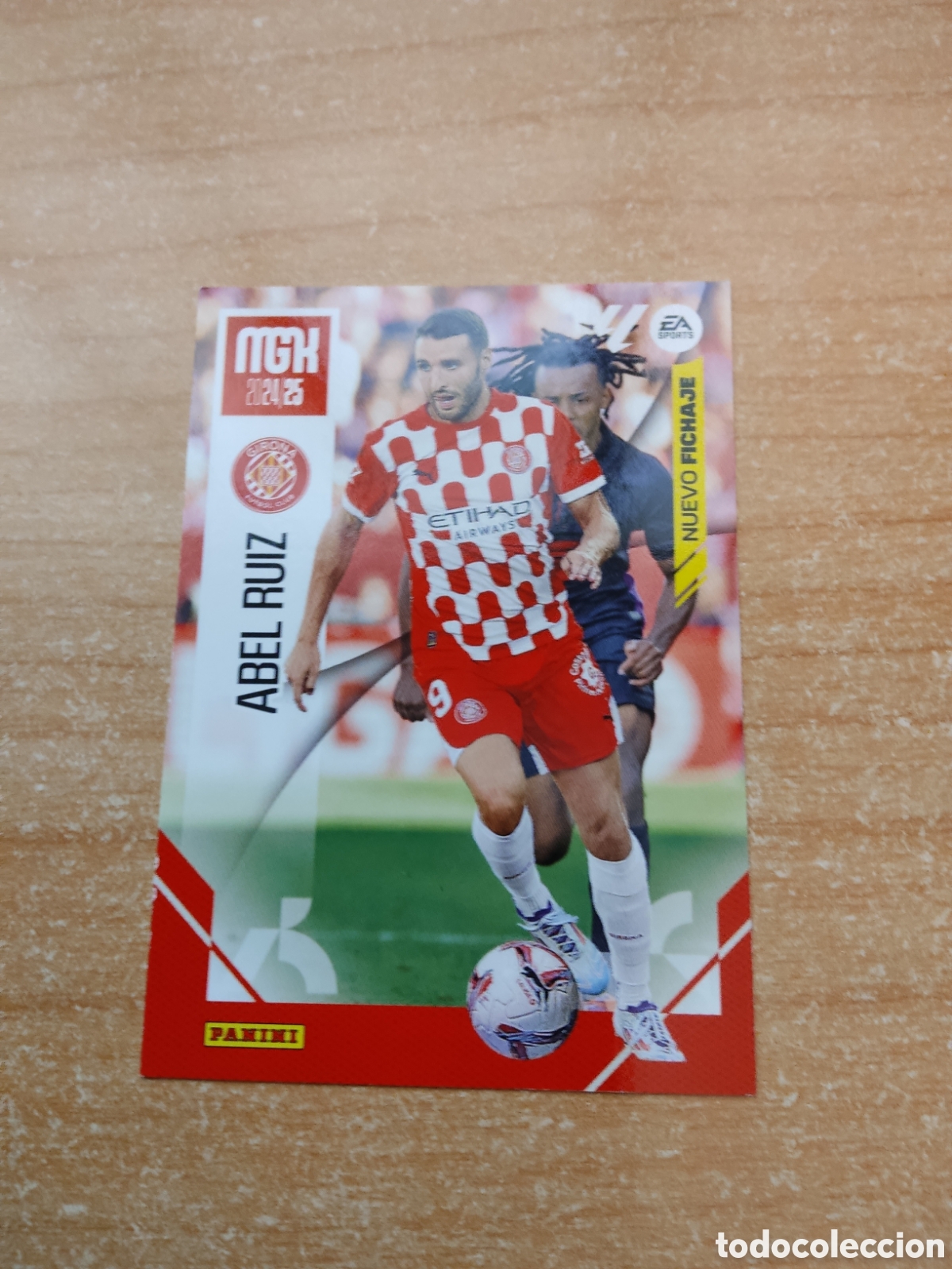 Fu&szlig;ball-Sticker: 464 ABEL RUIZ NUEVO FICHAJE GIRONA MEGACRACKS 2024 2025