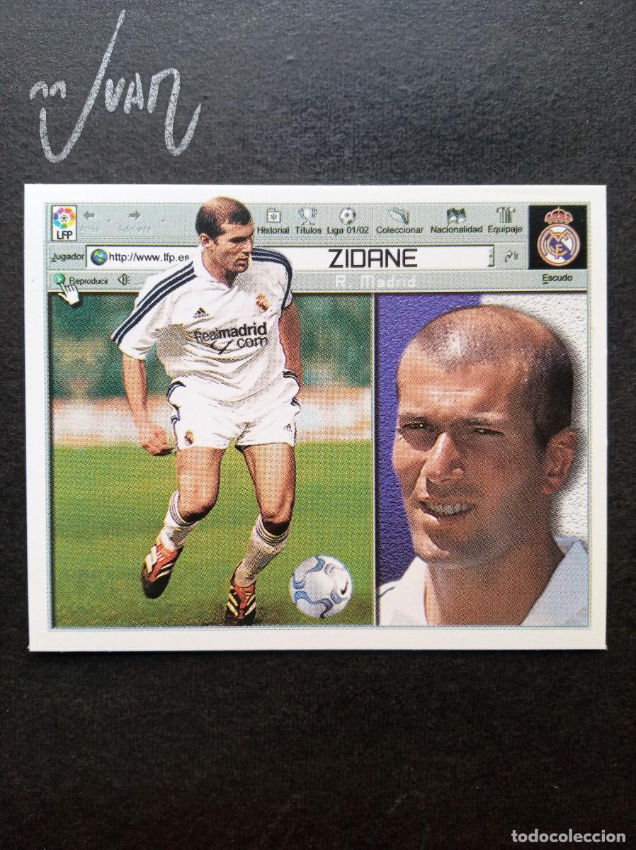 Fu&szlig;ball-Sticker: ROOKIE ZIDANE REAL MADRID ⚽ COLECCIONES ESTE &reg; 2001 2002 LIGA 01 02 SIN PEGAR NUNCA PEGADO NUEVO