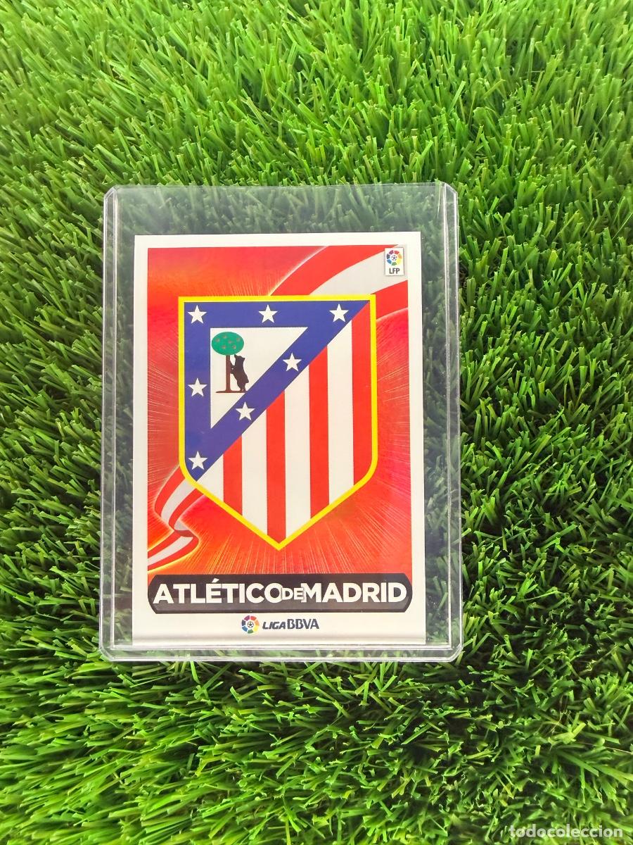 Cromos de f&uacute;tbol: N&ordm; 23 Escudo Atl&eacute;tico de Madrid Liga Este 14 15