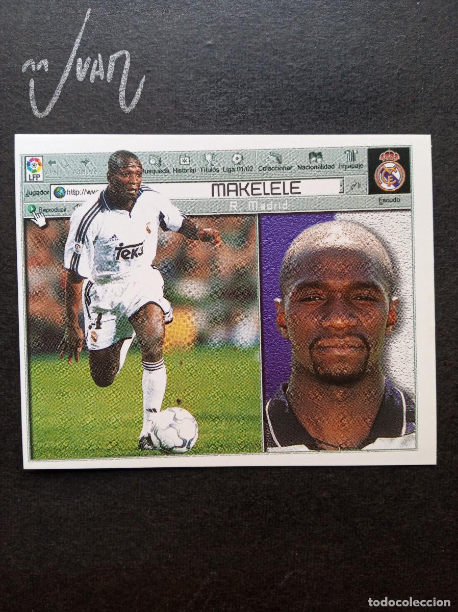 Cromos de Futebol: MAKELELE REAL MADRID FRANCIA ⚽ COLECCIONES ESTE &reg; 2001 2002 LIGA 01 02 SIN PEGAR NUNCA PEGADO NUEVO