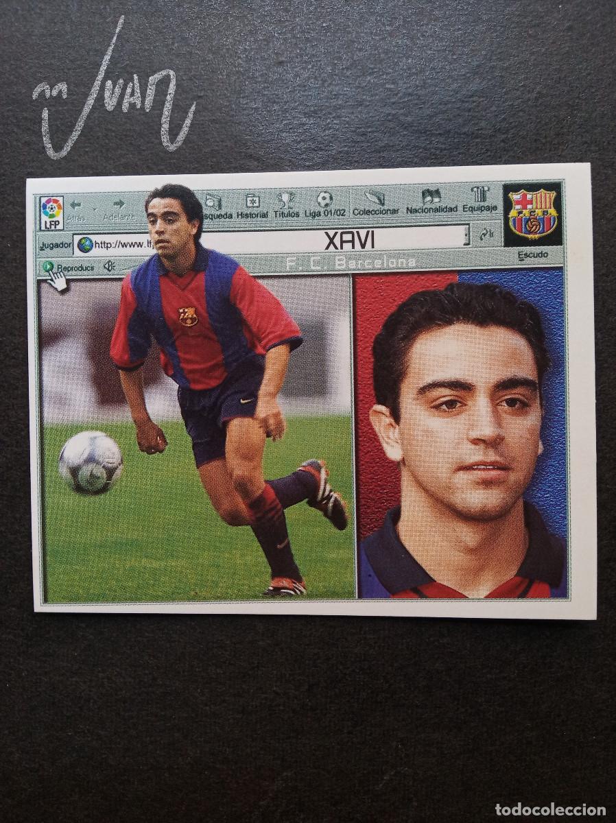 Cartes &agrave; collectionner de Football: XAVI FC BARCELONA ESPA&Ntilde;A ⚽ COLECCIONES ESTE &reg; 2001 2002 LIGA 01 02 SIN PEGAR NUNCA PEGADO NUEVO