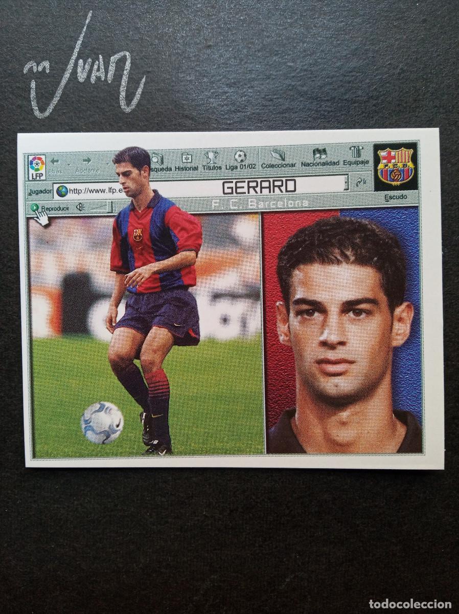 Cartes &agrave; collectionner de Football: GERARD FC BARCELONA ESPA&Ntilde;A ⚽ COLECCIONES ESTE &reg; 2001 2002 LIGA 01 02 SIN PEGAR NUNCA PEGADO NUEVO