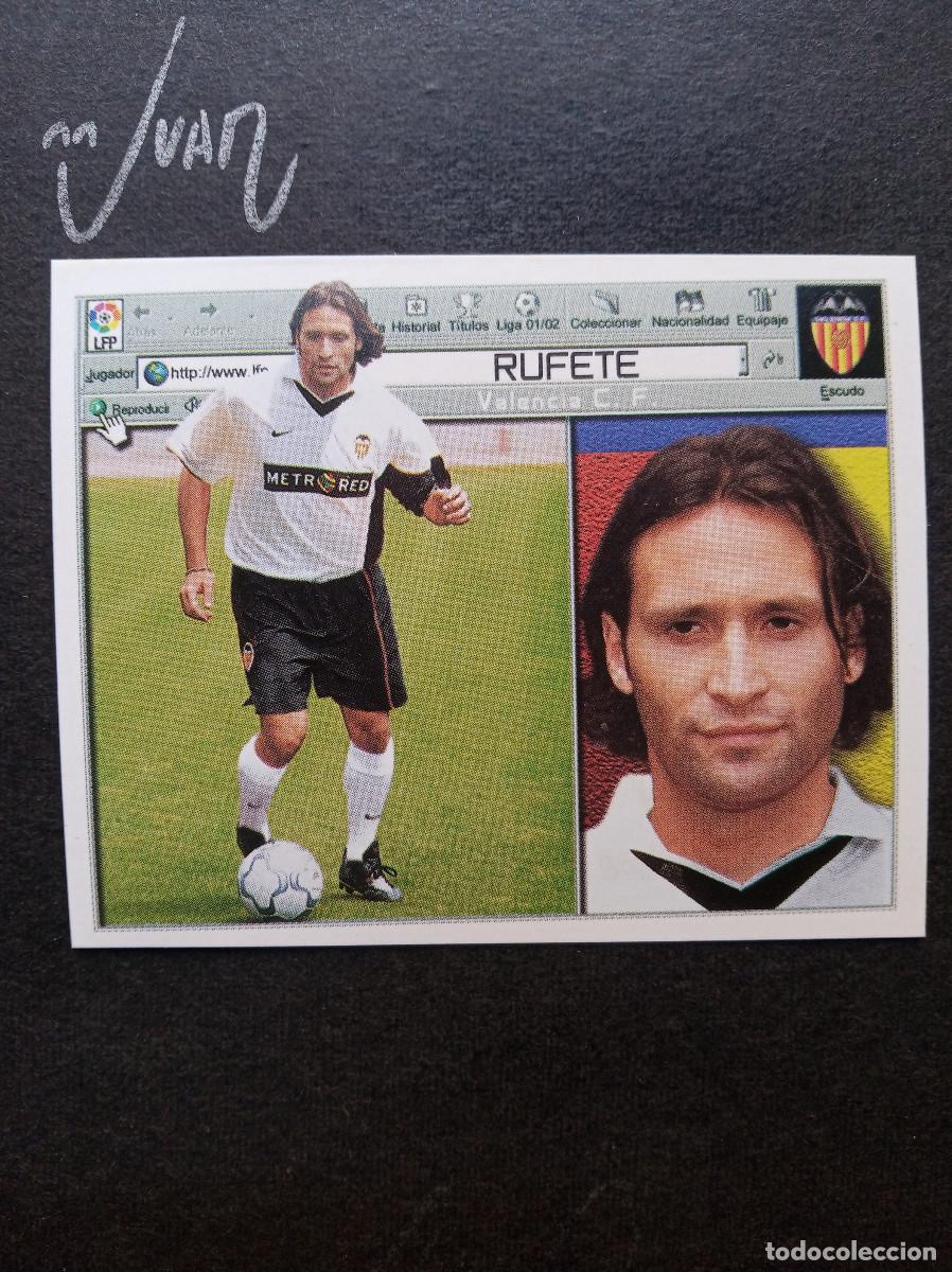 Fu&szlig;ball-Sticker: FICHAJE N&ordm; 9 RUFETE VALENCIA ⚽ COLECCIONES ESTE &reg; 2001 2002 LIGA 01 02 SIN PEGAR NUNCA PEGADO NUEVO