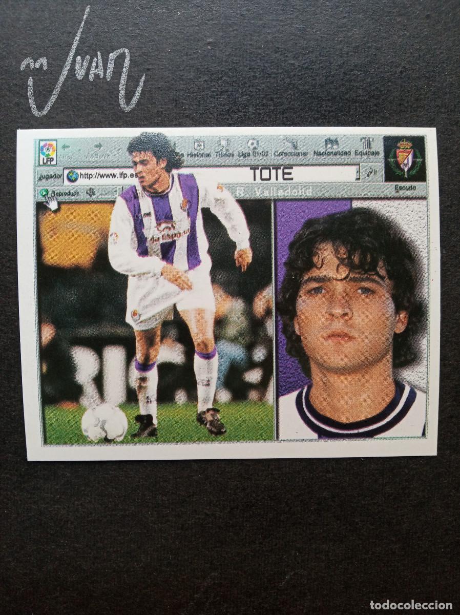 Fu&szlig;ball-Sticker: FICHAJE N&ordm; 18 TOTE REAL VALLADOLID ⚽ COLECCIONES ESTE &reg; 2001 2002 LIGA 01 02 SIN PEGAR NUNCA NUEVO