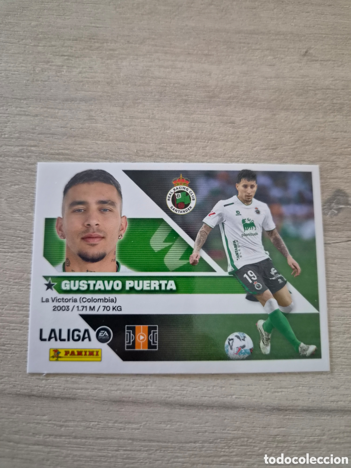 Fu&szlig;ball-Sticker: N&deg;12 Racing de Santander Gustavo Puerta Liga Este 26/27
