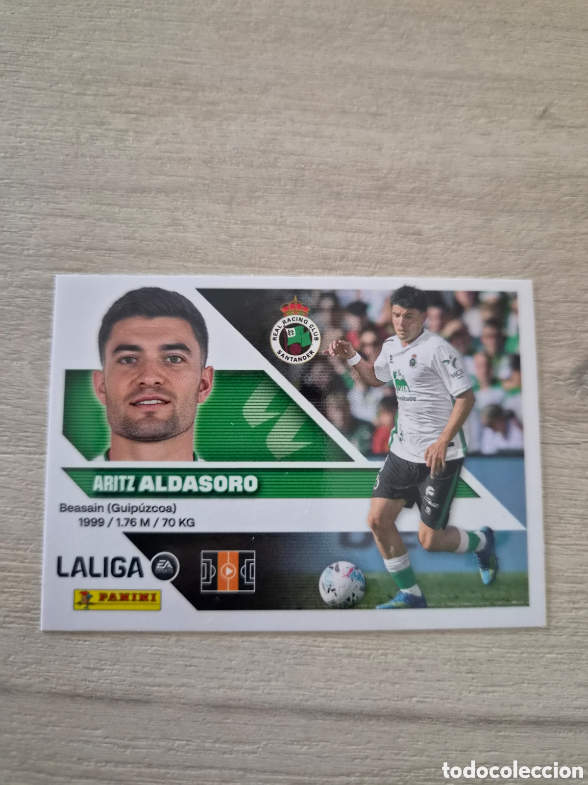 Cromos de Futebol: N&deg;14 Racing de Santander Aldasoro Liga Este 26/27