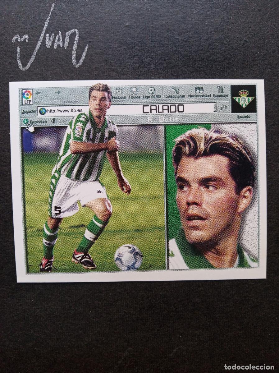 Football Stickers: FICHAJE N&ordm; 22 CALADO REAL BETIS PORTUGAL ⚽ COLECCIONES ESTE &reg; 2001 2002 LIGA 01 02 SIN PEGAR NUNCA