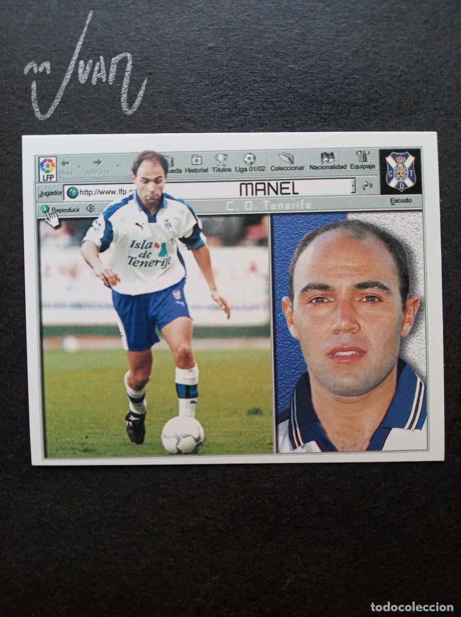 Cromos de f&uacute;tbol: FICHAJE N&ordm; 28 MANEL CD TENERIFE ⚽ COLECCIONES ESTE &reg; 2001 2002 LIGA 01 02 SIN PEGAR NUNCA