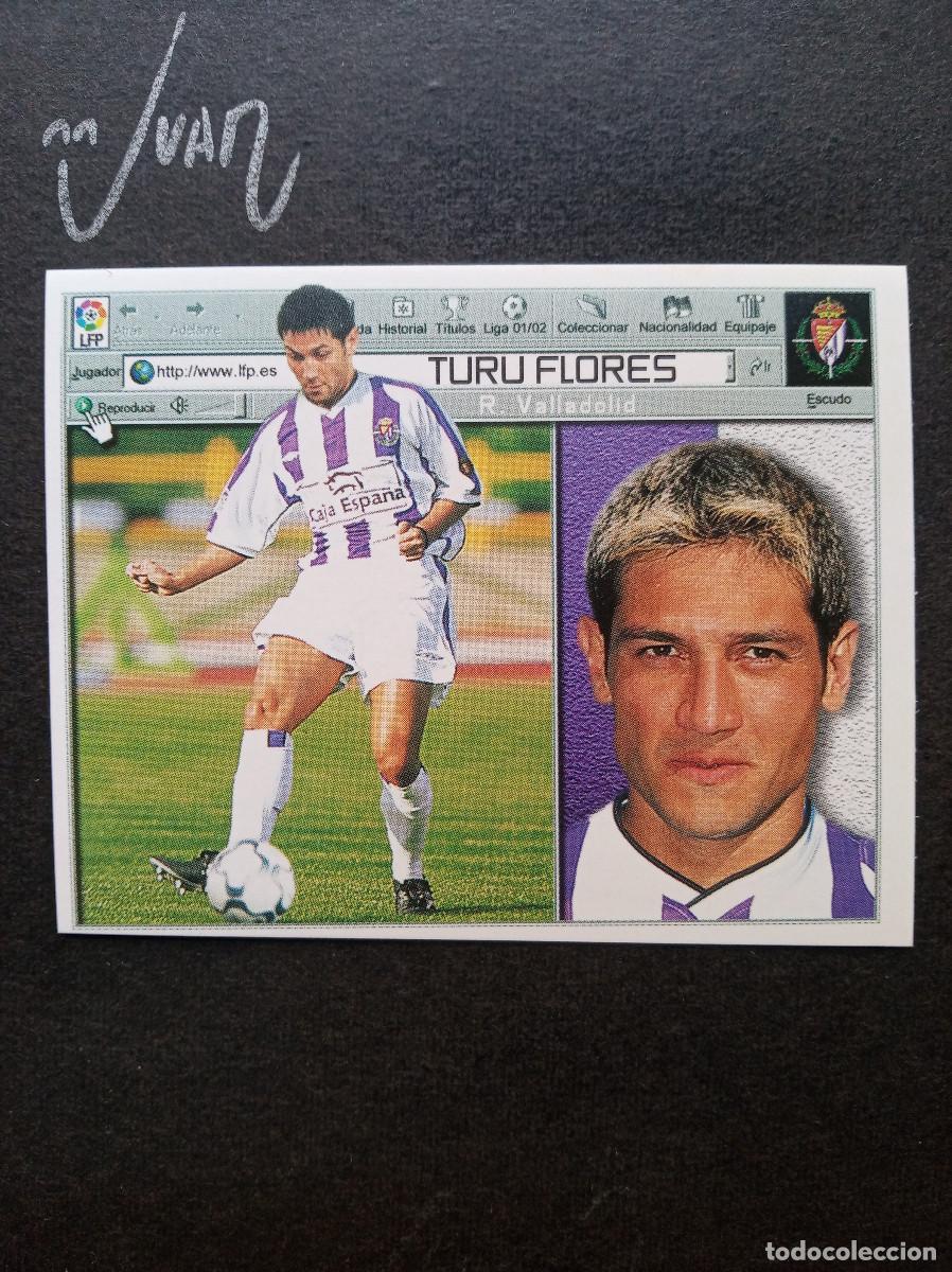 Cromos de f&uacute;tbol: FICHAJE N&ordm; 29 TURU FLORES REAL VALLADOLID ⚽ COLECCIONES ESTE &reg; 2001 2002 LIGA 01 02 SIN PEGAR NUNCA