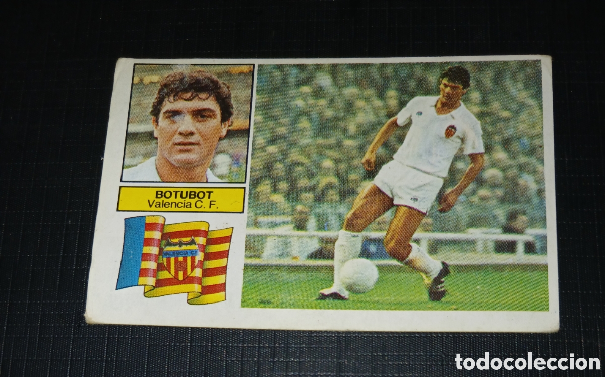 Football Stickers: Cromo Botubot Valencia C. F. Ed. Este Liga 1982 1983 82-83 Sin pegar, nunca pegado