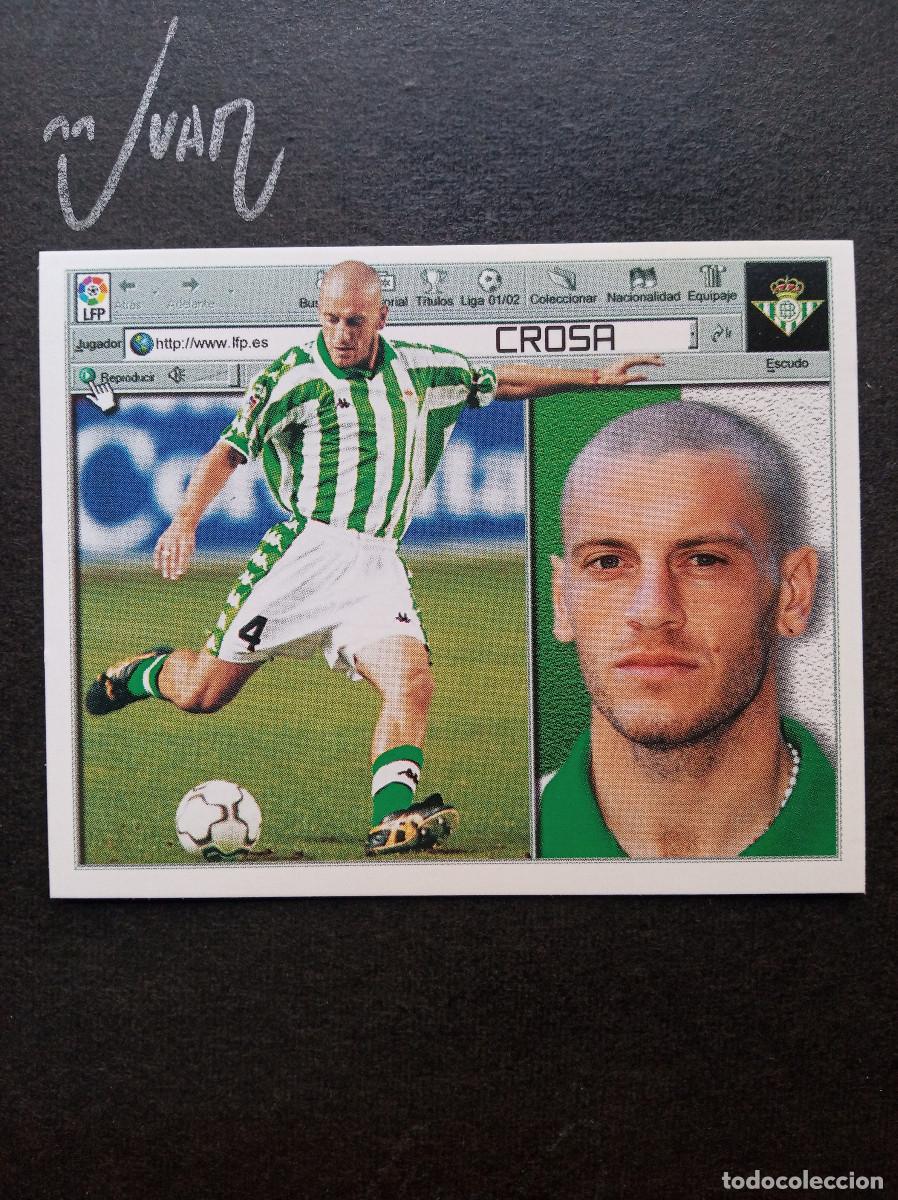 Football Stickers: COLOCA CROSA REAL BETIS ⚽ COLECCIONES ESTE &reg; 2001 2002 LIGA 01 02 SIN PEGAR NUNCA PEGADO NUEVO