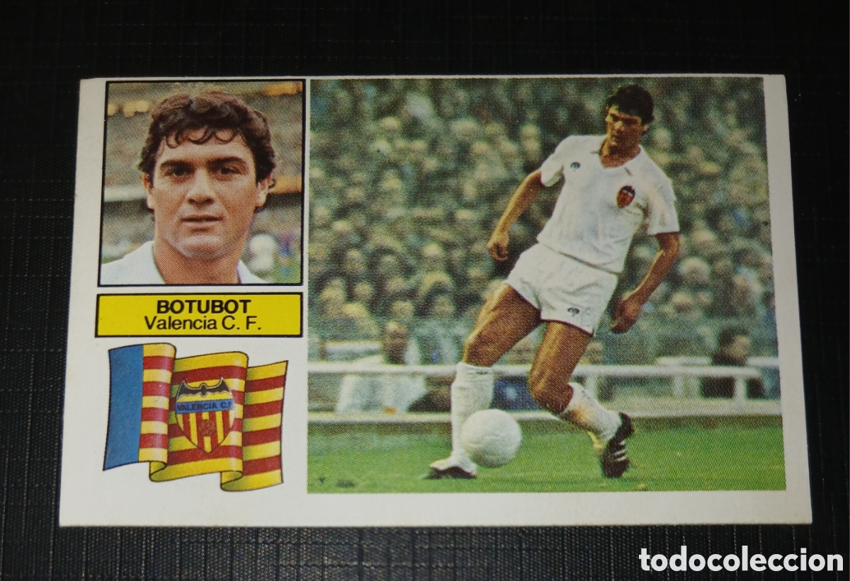 Football Stickers: Cromo Botubot Valencia C. F. Ed. Este Liga 1982 1983 82-83 Sin pegar, nunca pegado