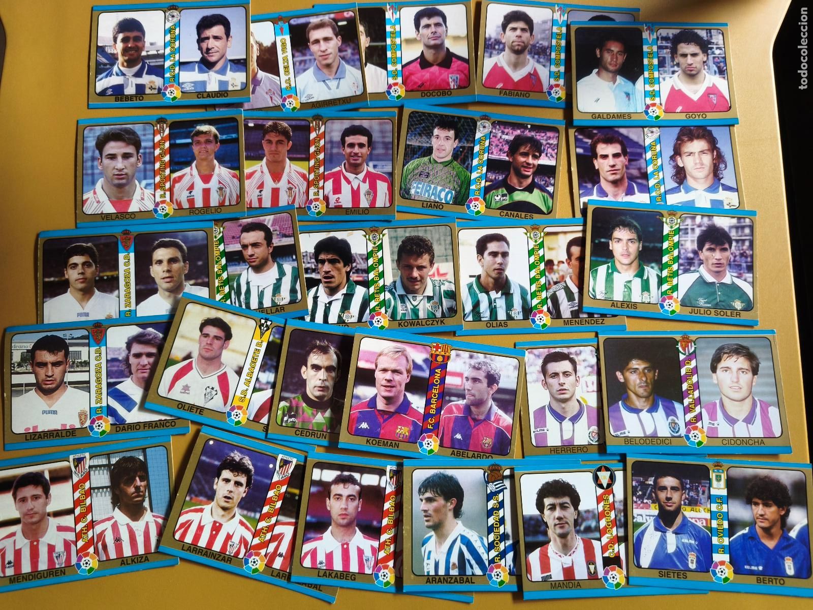 Cromos de f&uacute;tbol: mundicromo liga 1994 95, contiene 27 cromos
