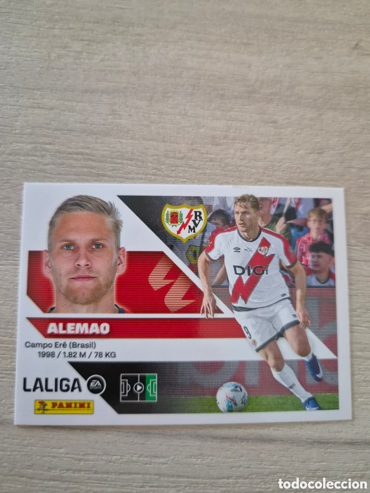 Cromos de f&uacute;tbol: N&deg;20 Rayo Vallecano Alemao Liga Este 26/27