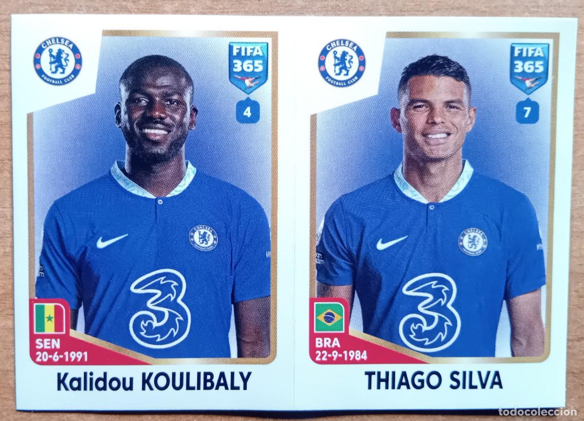 Cromos de f&uacute;tbol: Figurina Panini 2022-23 Cromo Fifa 365 2023 Koulibaly Thiago Silva Chelsea n 58