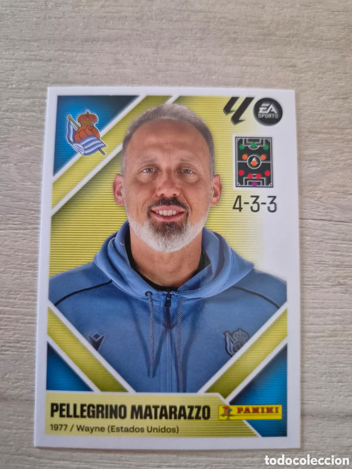 Cromos de f&uacute;tbol: N&deg;2 Real Sociedad Pellegrino Matarazzo Liga Este 26/27