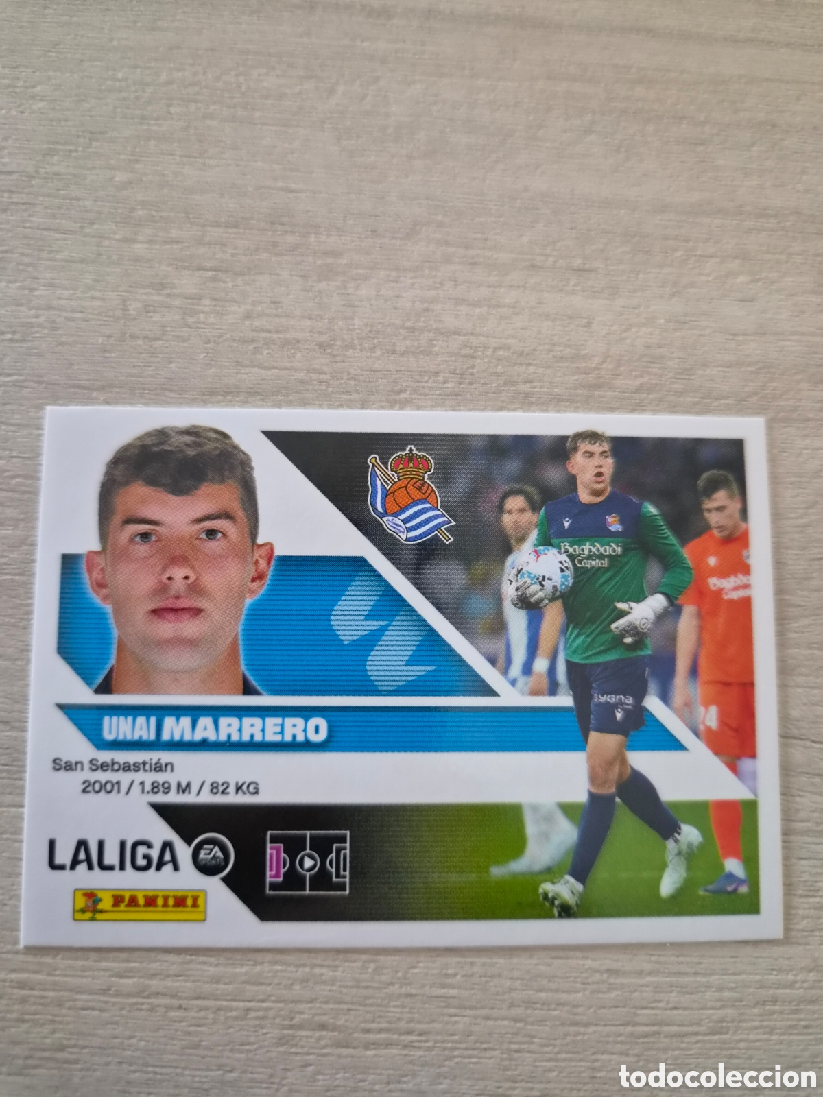Cromos de f&uacute;tbol: N&deg;4 Real Sociedad Marrero Liga Este 26/27